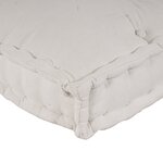 vidaXL Coussin de Canapé Pallet 3 Pièces Crème Polyester