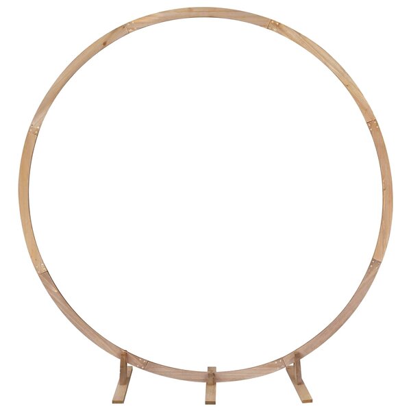 vidaXL Arche de mariage Marron Clair 224 x 80 x 220 cm