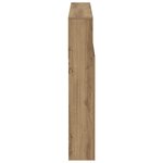 vidaXL Armoire de tête de lit chêne artisanal 120x19x103 5 cm