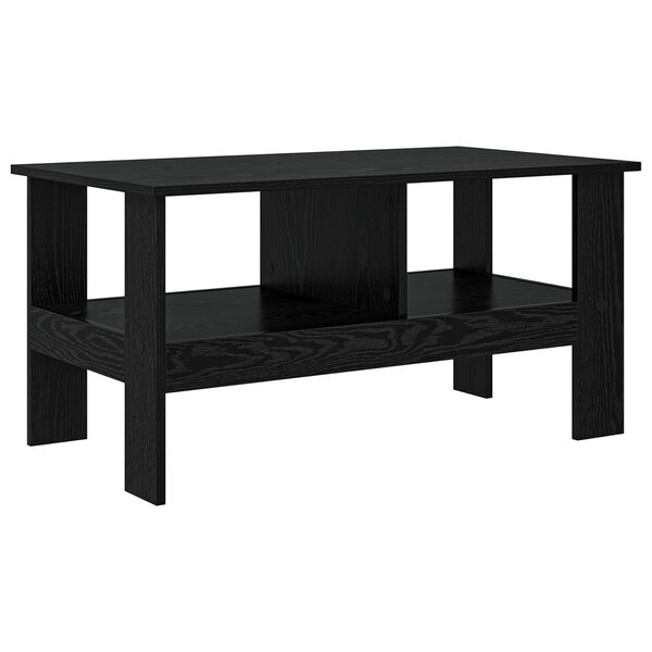 vidaXL Table basse Chêne noir 90 x 50 x 45 cm Bois d'ingénierie