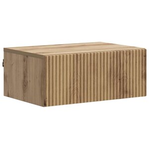 vidaXL Cabinet de chevet mural Chêne artisanal 49 x 34 5 x 20 cm