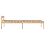 vidaXL Cadre de lit Bois de pin massif 100x200 cm