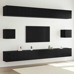 vidaXL Ensemble meuble TV 8 Pièces Chêne noir 100 x 30 x 30 cm
