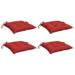 vidaXL Coussins de palette lot de 4 rouge 50x50x7 cm tissu oxford