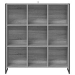 vidaXL Bibliothèque Gris Sonoma 99 5 x 30 x 108 5 cm Bois d'ingénierie
