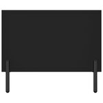 vidaXL Table basse noir 90x50x40 cm bois d'ingénierie