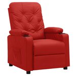 vidaXL Fauteuil Rouge bordeaux Similicuir