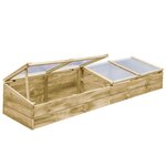 vidaXL Serres 2 Pièces Bois de pin imprégné 200x50x35 cm