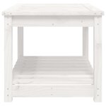 vidaXL Table de jardin blanc 82 5x50 5x45 cm bois massif de pin