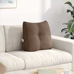 vidaXL Coussin de Dos Marron 45 x 24 x 50 cm tissu