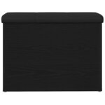vidaXL Banc de Rangement Chêne noir 62 x 42 x 45 cm Bois d'ingénierie