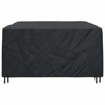 vidaXL Housse pour mobilier d'extérieur Noir 220 x 190 x 85 cm 600D
