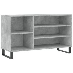 vidaXL Armoire à chaussures Gris béton 102x36x60 cm Bois d'ingénierie