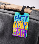 Étiquette pour bagage  - not your - vert