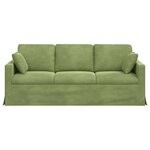 vidaXL Canapé Vert clair 198 x 78 x 80 cm Velours