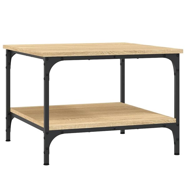 vidaXL Table basse chêne sonoma 55x55x40 cm bois d'ingénierie