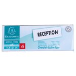 Lot De 5 Chevalets Double Face Horizontal A5 - Cristal - X 10 - Exacompta