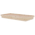 vidaXL Cadre de lit bois massif 90x190 cm simple