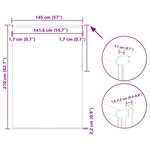 vidaXL Store enrouleur occultant café 145x210cm largeur du tissu