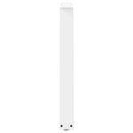 vidaXL Pieds de table à manger en forme de V 2 pièces blanc 60 x (72-73 3) cm acier
