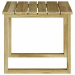 vidaXL Table de Bain de Soleil Marron 40 x 40 x 36 cm Pin imprégné