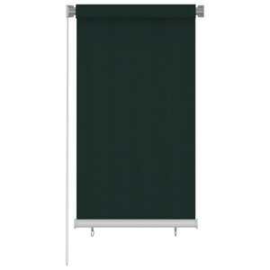 vidaXL Store roulant d'extérieur 80x140 cm Vert foncé PEHD