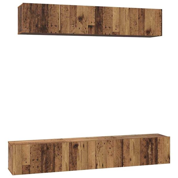 vidaXL Ensemble meuble TV 5 Pièces Bois ancien 100 x 30 x 30 cm