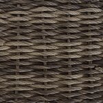 vidaXL Table de Jardin Gris et Noir 55 x 55 x 37 cm Rattan PE et Verre