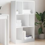vidaXL Bibliothèque blanc 57x28 5x107 5 cm bois d'ingénierie