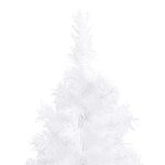 vidaXL Sapin de Noël artificiel d'angle Blanc 240 cm PVC