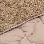 vidaXL Duvet d'hiver 220 x 260 cm Hiver Taupe Respirant