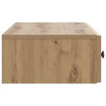 vidaXL Table d'appoint murale Chêne artisanal 87 5 x 34 5 x 17 cm