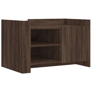 vidaXL Table basse chêne marron 80x50x50 cm bois d'ingénierie