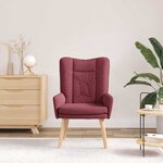 vidaXL fauteuil Bordeaux 63 x 67 x 94 cm Tissu Sherpa