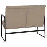 Banc banquette 100 x 64 x 80 cm synthétique cappuccino 02_0010565