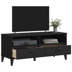 vidaXL Meuble TV VIKEN noir bois d'ingénierie