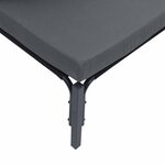vidaXL Ensemble de canapé de jardin avec coussin Anthracite Acier