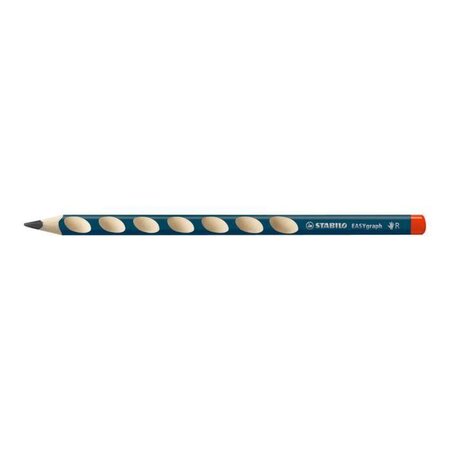 Crayon graphite EASYgraph B droitier bleu ardoise STABILO