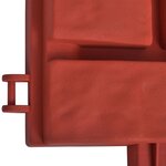 vidaXL Clôture de jardin avec design de briques 11 Pièces