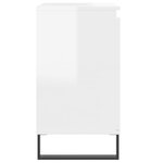 vidaXL Armoire de bain blanc brillant 58x33x60 cm bois d'ingénierie
