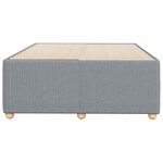 vidaXL Cadre de lit sans matelas gris clair 120x200 cm tissu