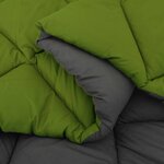 vidaXL Duvet complet toute l'année Vert et Anthracite 200 x 140 cm