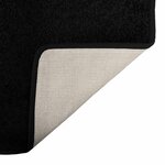 vidaXL Tapis Couloir Noir 100 x 100 cm