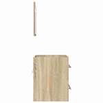 vidaXL Ensemble de mobilier de salle de bain Marron 41 x 38 5 x 48 cm