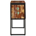 vidaXL Armoire console multicolore 90x35x75cm bois massif récupération