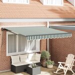vidaXL Cadre d'auvent Vert et blanc 300 x 250 cm