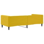 vidaXL Lit de repos sans matelas jaune 90x200 cm velours