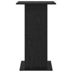 vidaXL Table de bar Chêne noir 60 x 60 x 100 cm Bois d'ingénierie