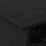 vidaXL Meuble TV Chêne noir 68 5 x 35 x 35 cm Bois d'ingénierie