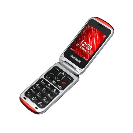 Téléphone mobile senior de telefunken tm 240 cosi - rouge